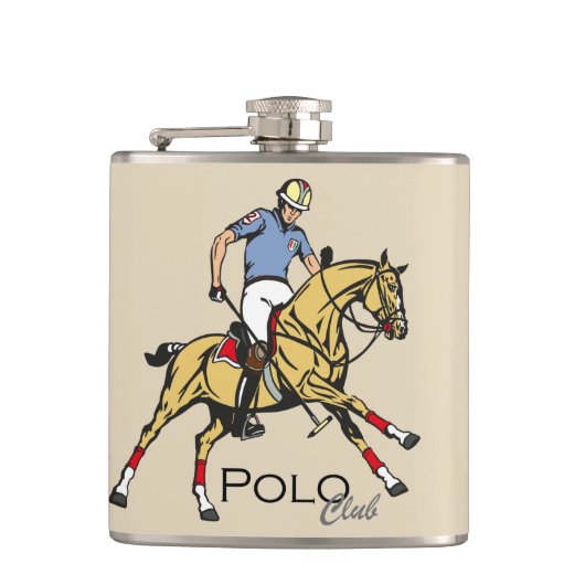 sportclub van equestrian polo heupfles (Voorkant)