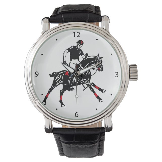 sportclub van equestrian polo horloge (Voorkant)