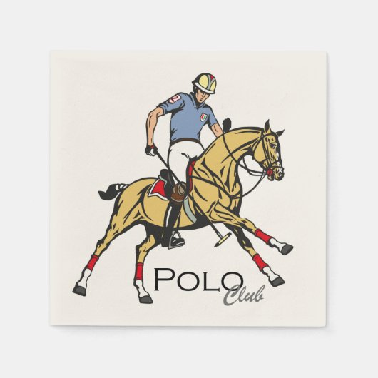 sportclub van equestrian polo servetten (Voorkant)