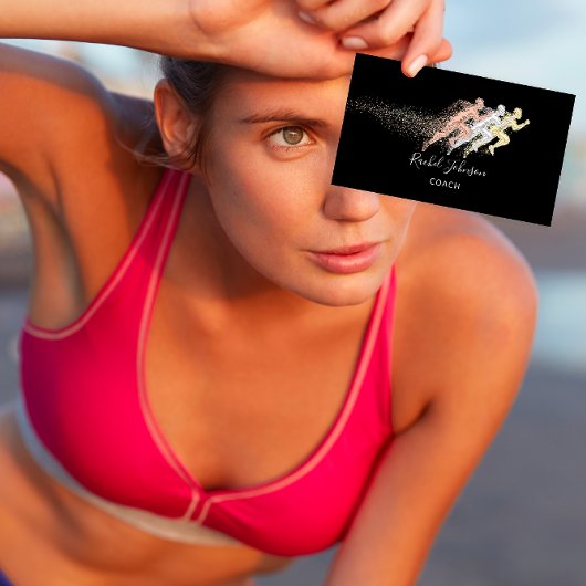 Sportcoach Atlete Logo Instructor QR Visitekaartje