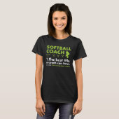 Sportcoach Definitie Softbal T-shirt (Voorkant volledig)