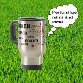 Sportcoach monogram op maat reisbeker