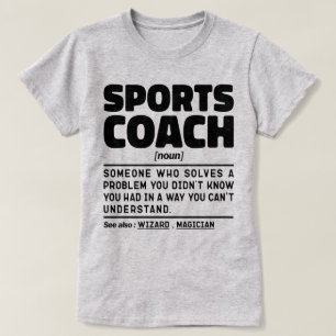 Sportcoach Noun Definition Certified Trainer T-shirt