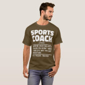 Sportcoach Noun Definition Certified Trainer T-shirt (Voorkant volledig)
