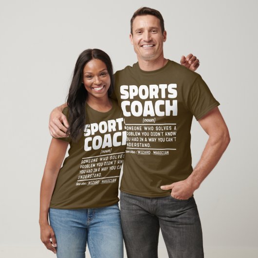 Sportcoach Noun Definition Certified Trainer T-shirt (Unisex)