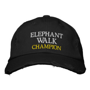 Sportcollege Drink Game ELEPHANT WALK CHAMP Geborduurde Pet