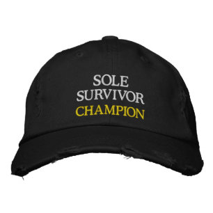 Sportcollege Drink Game SOLE SURVIVOR CHAMP Geborduurde Pet