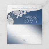 Sportcombo zitplaatsen Kaart Plaatskaartje (Buitenkant ongevouwen)