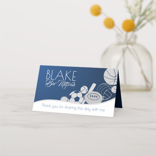 Sportcombo zitplaatsen Kaart Plaatskaartje (Achterkant)