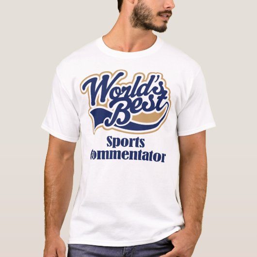 SportCommentator Cadeau T-shirt (Voorkant)