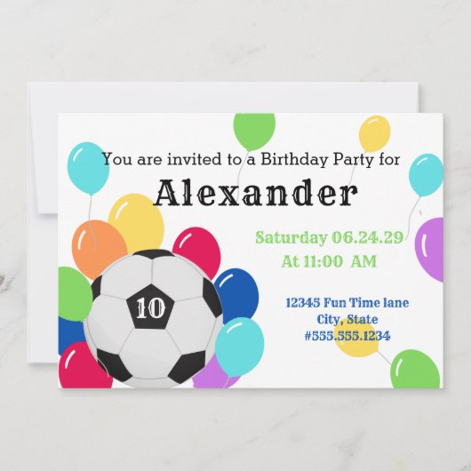 Sportdag van de Colorful Balloon Voetbal (Voorkant)