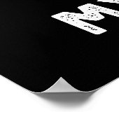 Sported Outta My Mind Funny Mushroom Pun Dark BG Poster (Hoek)