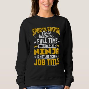 Sporteditor Titel Sportrapporterjournaal Journali Trui