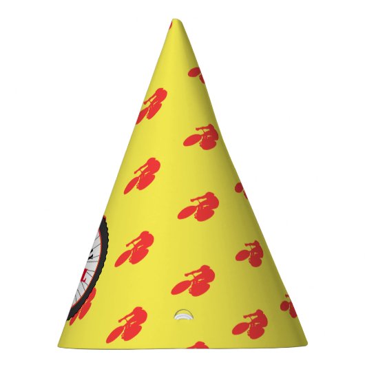 Sporteer Happy Birthday Biker Boy Feesthoedjes (Rechts)