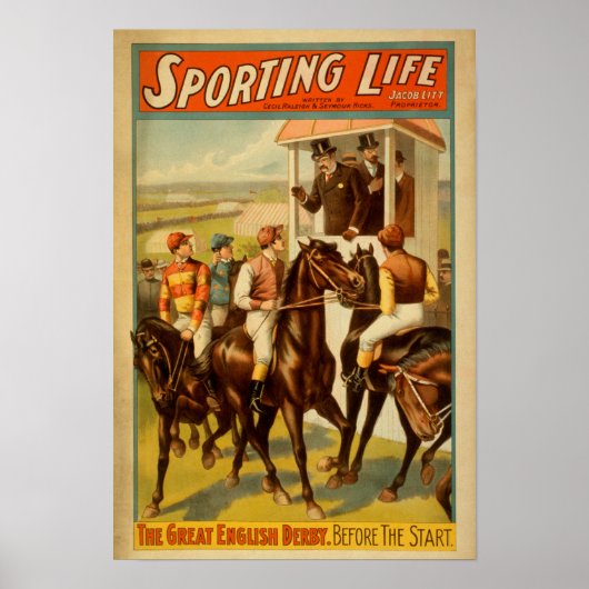 Sporteerleven - Het grote Engelse theater van Derb Poster (Voorkant)