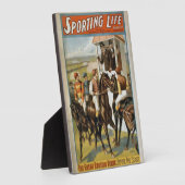 Sporteert het leven geweldig Engels Derby  Horse Fotoplaat (Zijkant)