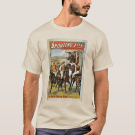 Sporteert het leven geweldig Engels Derby  Horse T-shirt