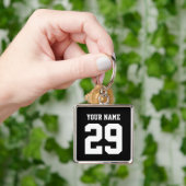 Sporten Aangepaste naam en nummer sleutelhanger (Hand)