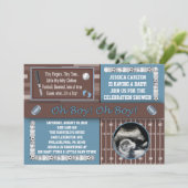 Sporten Baby Shower-uitnodigingen Kaart (Staand voorkant)