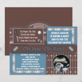 Sporten Baby Shower-uitnodigingen Kaart (Voorkant / Achterkant)