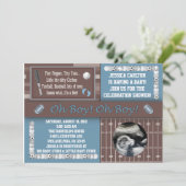 Sporten Baby Shower-uitnodigingen Kaart (Staand voorkant)