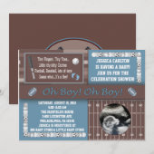 Sporten Baby Shower-uitnodigingen Kaart (Voorkant / Achterkant)