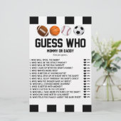 Sporten hebben het goed begrepen. Baby shower Spaa Briefpapier (Staand voorkant)