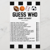 Sporten hebben het goed begrepen. Baby shower Spaa Briefpapier (Voorkant)