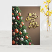 Sporten Kerst Nieuwjaar Kaart (Gele Bloem)