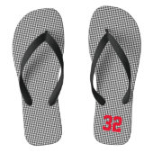 Sporten Team Speler NUMMER Controleer School Spiri Teenslippers (Voetbed)