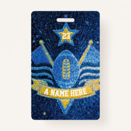 Sporten van het Football van de School Blue & Gold Badge