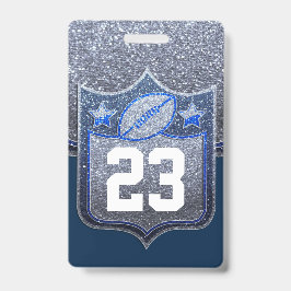 Sporten van het Football van de School Blue & Silv Badge