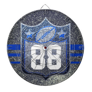 Sporten van het Football van de School Blue & Silv Dartbord