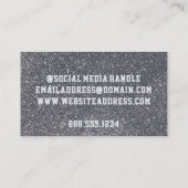 Sporten van het Football van de School Blue & Silv Visitekaartje (Achterkant)