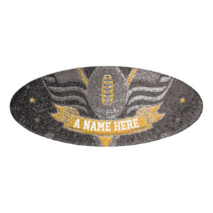 Sporten van het Football van de School van de Zwar Naambadge