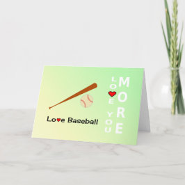 Sporten van het Honkbal van de Liefde van de Feestdagen Kaart