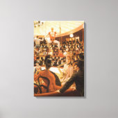 Sportende dames (ook bekend als Circus Lover) van  Canvas Afdruk (Voorkant)