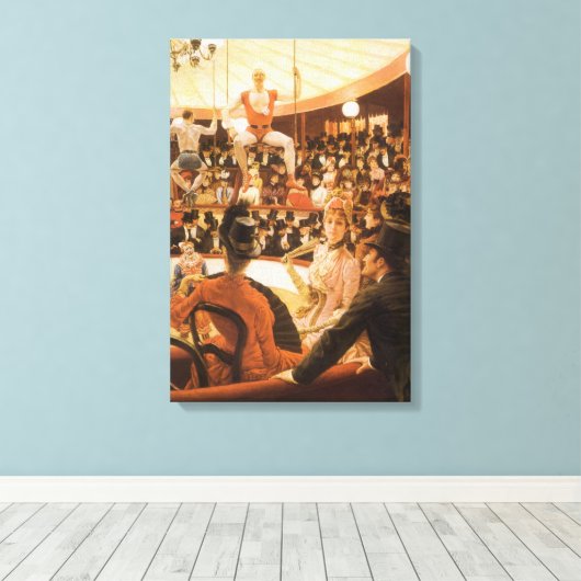 Sportende dames (ook bekend als Circus Lover) van Canvas Afdruk (Insitu (Houten vloer))