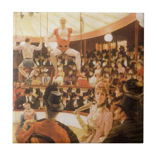 Sportende dames (ook bekend als Circus Lover) van Tegeltje (Voorkant)