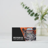Sportenmotor, Auto Mechanic & Reparaties Visitekaartje (Staand voorkant)