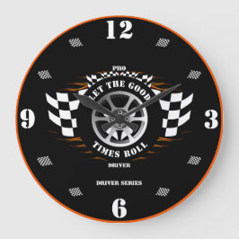 Sporter Auto Racing Thuis Winkel Muur Kamer Prof C Grote Klok