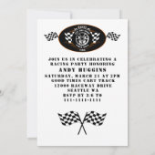 Sporterwacautoorlog Gestreepte Vlag Feestviering Kaart (Achterkant)