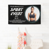 Sportevenement, openingsgym, fitness of sociale gy spandoek (Insitu)