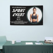 Sportevenement, openingsgym, fitness of sociale gy spandoek (Beurs)