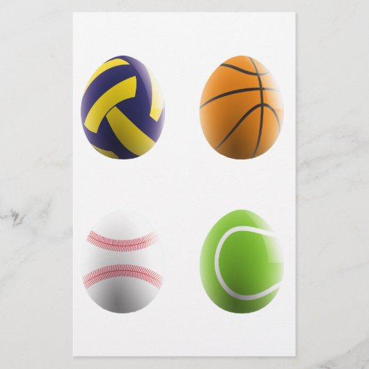 sportevenementen briefpapier (Voorkant)