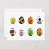 sportevenementen feestdagenkaart (Voorkant / Achterkant)