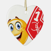 sportfan emoji keramisch ornament (Rechts)
