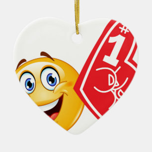 sportfan emoji keramisch ornament