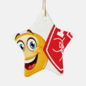 sportfan emoji keramisch ornament (Rechts)