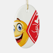 sportfan emoji keramisch ornament (Rechts)